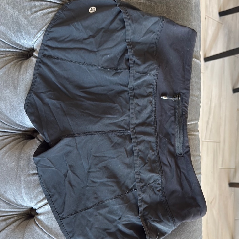 Lululemon Black Speed Up 2.5” Lined Athletic Shorts